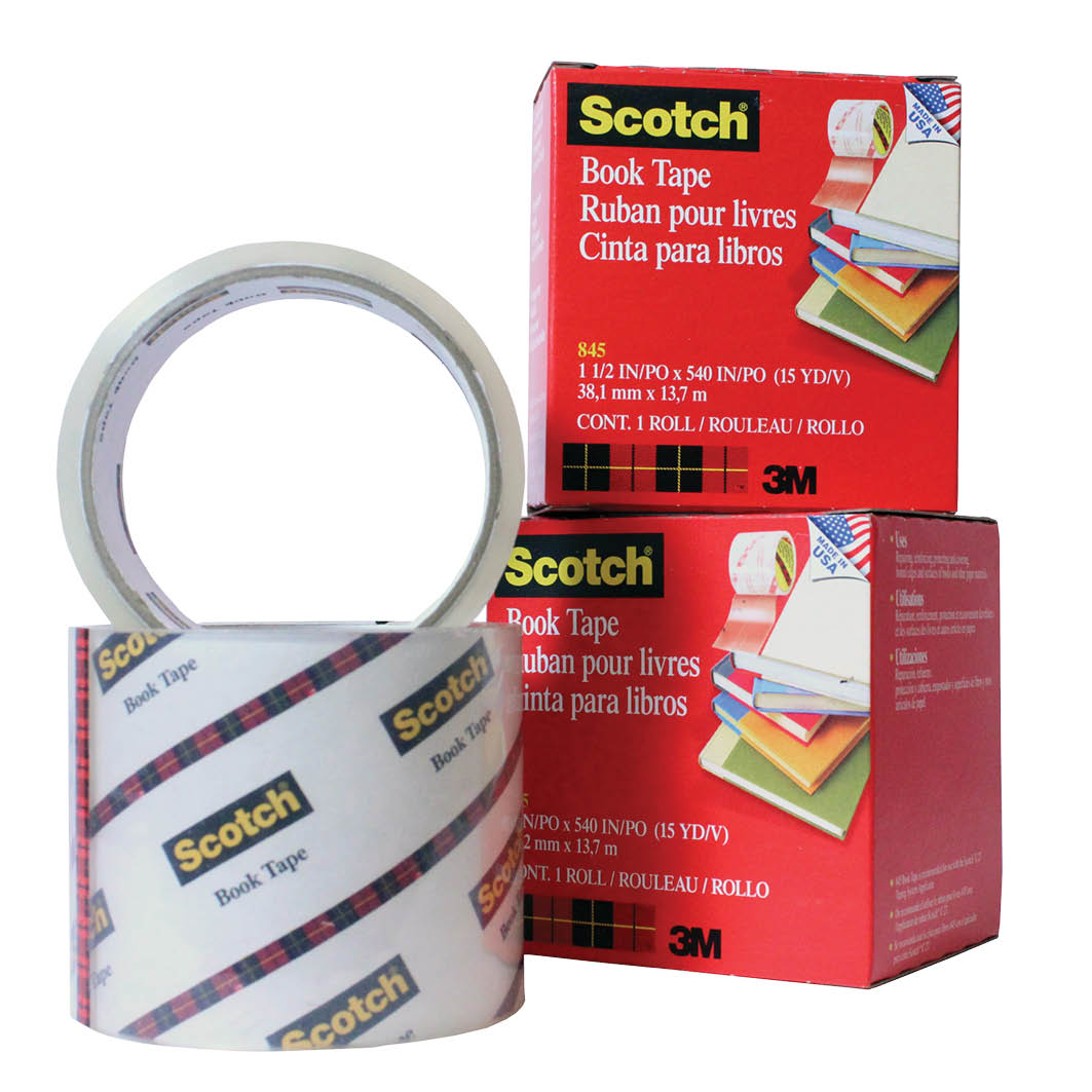 Scotch® 845 Book Tape  Tape, Library, Unique library
