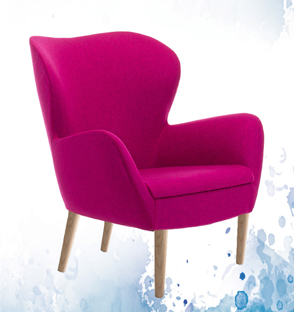 raeco furniture pink sofia chair